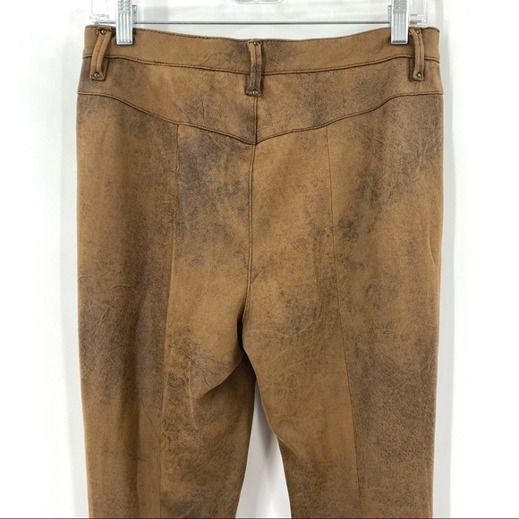 Free People Suede Studded Beaded Pants Size 6 - Picture 4 of 11